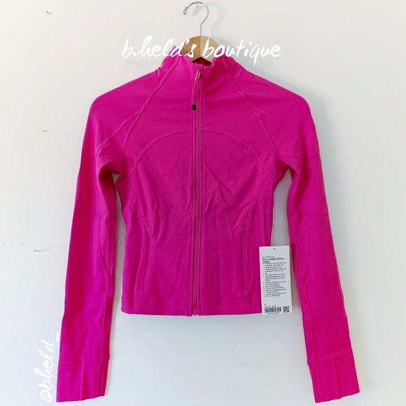 lululemon Nulu Cropped Define Jacket in Sonic Pink Size 4 Brand New NWT - Picture 1 of 12